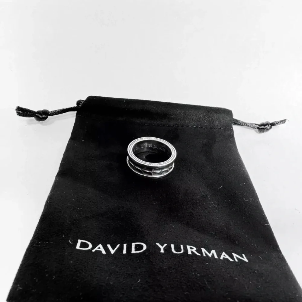 - ✨David Yurman Sterling Silver Men's Band | D.Y. Armory Collection | SZ10…